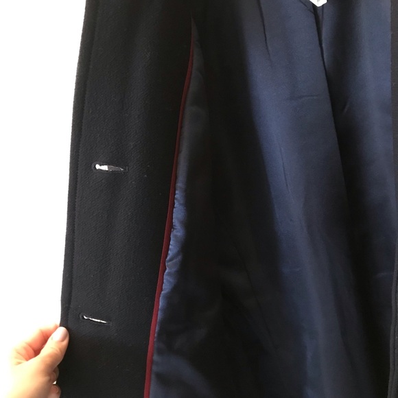• SOLD • J. Crew Double Cloth Wool Coat - Navy, 8P - Picture 5 of 6